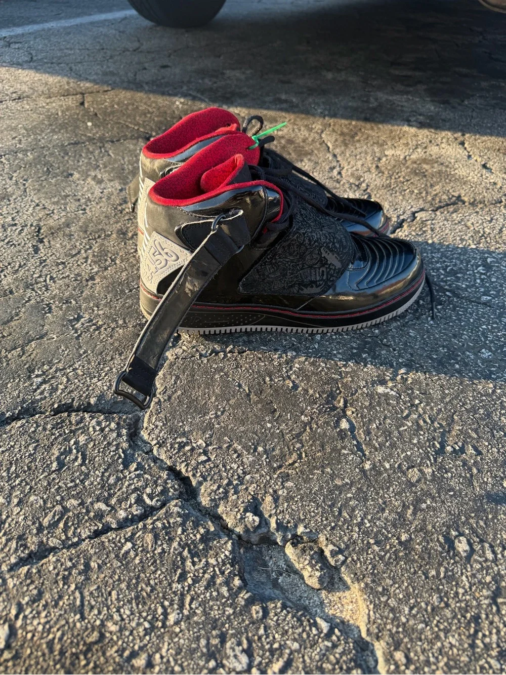 Nike Air Jordan Dub Zero Black Varsity Red Gray Men’s Size 10.5